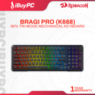 REDRAGON K688 Bragi Pro Wireless Gasket Mount Mechanical Keyboard - Black