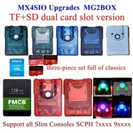 256G/128G/64G Combo PS2 MX4SIO Dual Slot Edition TF SD Card Adapter For PS2 128M Fortuna FMCB Card For Slim Console OPL1.2.0