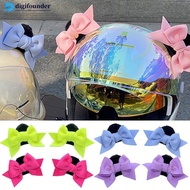 DIGIFOUNDER 2Pcs Motorcycle Helmet Decoration Butterfly Knot Ears For Riding Sking Helmet Sticker Ac