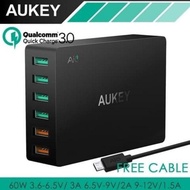 Aukey Charger Iphone Charger Samsung Quick Charge 3 Port 6