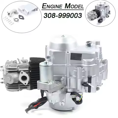 110cc Engine, 4-Stroke Auto Transmission Electric Start Start Single Cylinder Engine, for 50cc 70cc 