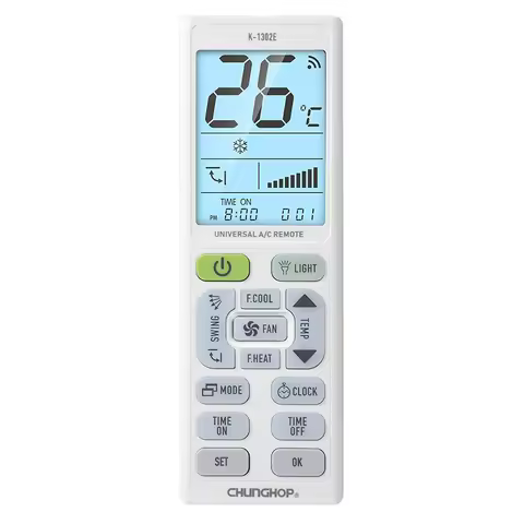 CHUNGHOP K-1302E Night Light Large Screen Battery 2 X AAA (Not Included) Universal Air Conditioner R