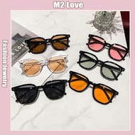 Fashion Sunglasses Korean Square Glasses Brown Retro Sunglasses Men's and Women's Glasses Cermin Mat