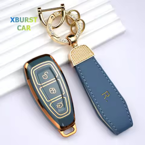 TPU Car Remote Shell Protector Fob Keychain For Ford Ecosport Kuga ST C-Max B-Max Focus 3 4 Mondeo M
