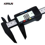 KIPRUN Measuring Tool 0-150mm 6 Inch Plastic LCD Digital Electronic Carbon Fiber Vernier Caliper Rul