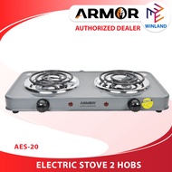 Armor by Winland by Winland by Winland Compact Electric Stove with 2 Hubs ICC Approved 2000watts AES