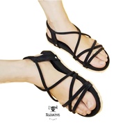 Modern women's sandals with flip flops for mothers / Women's gladiator Flat sandals
