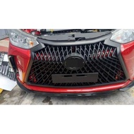 ♞,♘,♙Matte black front bumper grill for VIOS/YARIS 2021 LEXUS design