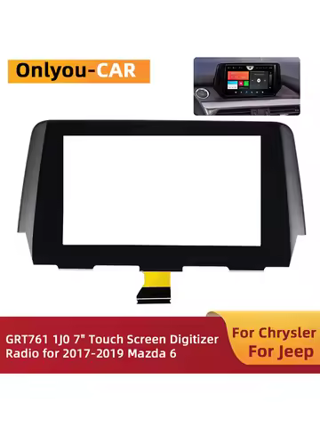 Original New 7 inch Glass Touch Screen Digitizer GRT7-611J0A for Mazda 6 2016-2018 Car Radio DVD Pla