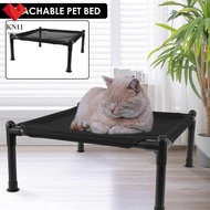 Elevated Dog Bed Raised Outdoor Dog Bed with Breathable Mesh and Steel Frame Durable Cooling Elevated Pet Bed Portable Dog Cot Bed SHOPCYC0383