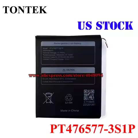 Upgrade 5000mAh PT476577-3S1P Battery For Ayaneo Aya 2 GEEK, GEEK 1S, Ayaneo 2, 2s, Ayaneo 3 Gaming 