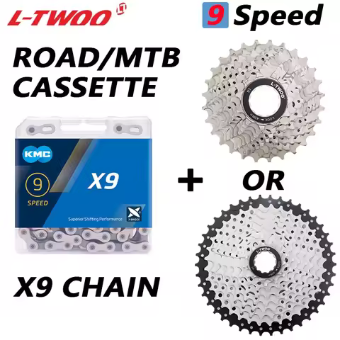 9 Speed Flywheel Road Bike freewheel Chain Set X9 Chain 11-25/28/32/36/40/42/46/50T MTB Bicycle Cass