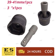 Heavy-duty Torque drive socket 39x41mm and 3 inches extension set 1/2 drive