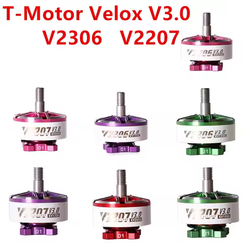 T-Motor Velox V2.0 V3.0 V2306 2400KV 4S 1900KV 6S V2207 2550KV 1950KV 1750KV 6S FPV Motor for FPV Ra