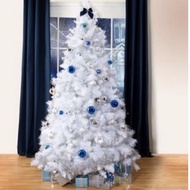 4Ft 5Ft 6Ft 8Ft Pine Needle White Artificial Christmas Tree Xmas Trees PVC Seasonal Decoration xCODx