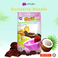 Nibou (NBI) Serbuk Dadih (380gm) Coklat , Cappucino & Kelapa [Hidden Blooms Exclusive Bundle]