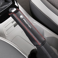 Car Leather Gear Handbrake Cover Shift Lever Cover for Proton X50 Saga Persona X70 Iriz Exora X90 S7