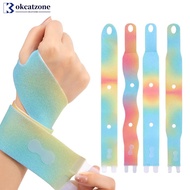 OKCATZONE 1PC Adjustable Compression Sports Wristbands Color Gradient High Elasticity Breathable Wri