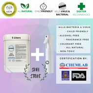[Combo Deal] 5L Dfenze HOCL Sanitizer & Disinfectant with Powerful Mist Spray