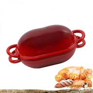 RUNUN Round Cast Iron Enameled Dutch Oven Bakeware With Lid Sourdough Bread Baking Pan