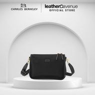 Charles Berkeley TAYLOR Lightweight Water-Resistant Nylon Sling Bag Crossbody Shoulder Clutch with K