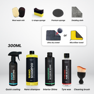 CARVIX | Premium Care Package Car Wash | Quick Coating + Nano Car Shampoo + Interior Coating + Tyre