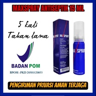 Terlaris.. Maxspray Antiseptik 15ML BPOM / Maxspray Pria Tahan Lama /