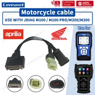 Lensent HONDA 4pin JDIAG M100 PRO M200 M300 motorcycle detector dedicated HONDA 3pin motorcycle cabl