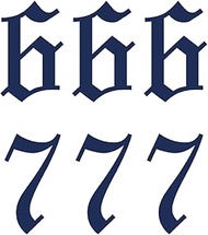 Temporary Tattoos for Adults and Children 2 Weeks Waterproof - Angel Numbers 666 and 777 - Vegetable