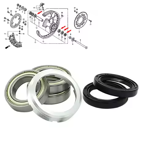 Pack of 6 Rear Wheel Bearing Kit For Honda CRF450X CR125R CR 250R CRF 250R CRF450R CRF250X