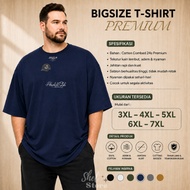 MEN'S T-SHIRT JUMBO BIGSIZE 7XL-3XL SIMPLE COOLWanita