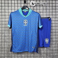 Áo Bóng Đá Brazil Xanh Mè - Áo Thể Thao Nam Nữ