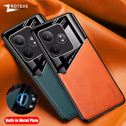 For Realme GT6 Case Zroteve PU Leather Soft Frame Hard PC Cover For OPPO Realme GT 6 T 7 7T 6T GT6T 