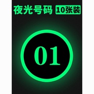 Luminous Number Sticker Card Seat Number Table Number Cinema Seat Arrangement Number Sticker Wall St