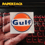 EMBLEM embossed GULF STICKER FLEXIBLE 3D embossed STICKER RESIN STICKER OUTDOOR STICKER AUTOMOTIVE S