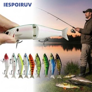 IESPOIRUV Fishing Lure Bait, 11.5CM 18.5g Swimbait, Professional 2-section Softtail Bionic Glide Har