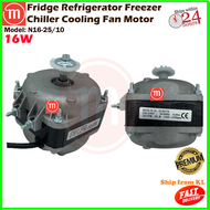 FRIDGE REFRIGERATOR FREEZER CHILLER 16W / 75W FAN MOTOR COOLING EURO TYPE ELCO 240VAC N16-25/60