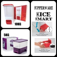 READY STOCK | Tupperware Rice Smart 10Kg 5Kg | Food Storage | Rice Storage | Rice Dispenser | Bekas Beras