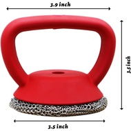 MEIXINZHI Cast Iron Scrubber, Cast Iron Skillet Cleaner+2 Pan Grill Scrapers Chain Mail to Clean Cas