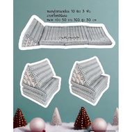 Triangle Pillow 10 Squares 3 Folds Size 50 x 163 x 30 Cm High (Width x Length x Height)