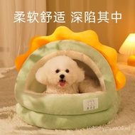Dog Bed All-Season Semi-Enclosed Summer Cat House Dog House Teddy Winter Small Dog Closed Sleeping W