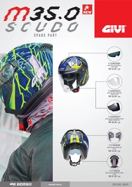 M35.0 SCUDO HELMET VISOR 75% SMOKE