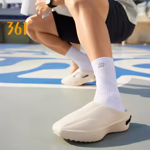 361 Degrees Joker Cyber Men Slippers Trendy Soft Antibacterial Breathable Beach Lightweight Comforta