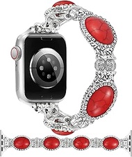 JR.DM Boho Beaded Bracelet Compatible with Apple Watch Women 38/40/41/42mm Bohemian Elastic Stretchy