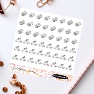 Finance icons planner sticker sheet | Minimalist | Stickerium
