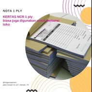 Nota 1 Ply 1 Rim ( Nota / surat jalan / kwitansi 1 lembar)