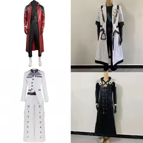 Game FFVII Sephiroth Thancred Cosplay Costume FF14 XIV Auron Genesis Rhapsodos Rufus Shinra Cosplay 