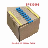 Resistor 3W 200 Ohm Pack of 20 Resistor 220 Ohm