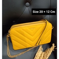 Bonia Original Yellow Chain Sling Bag