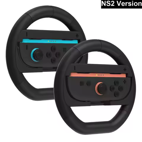 2 Pcs/Set Racing Steering Wheels for Switch 2 JoyCon Controller Attachment Accessories for Nintendo 